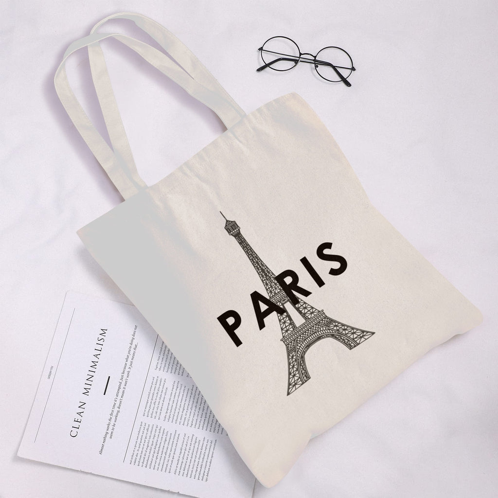 AMMA JO Artwork Canvas Bag (Paris Amour)