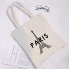 AMMA JO Artwork Canvas Bag (Paris Amour)