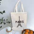 AMMA JO Artwork Canvas Bag (Paris Amour)