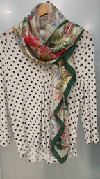 Green Multi Floral Scarf