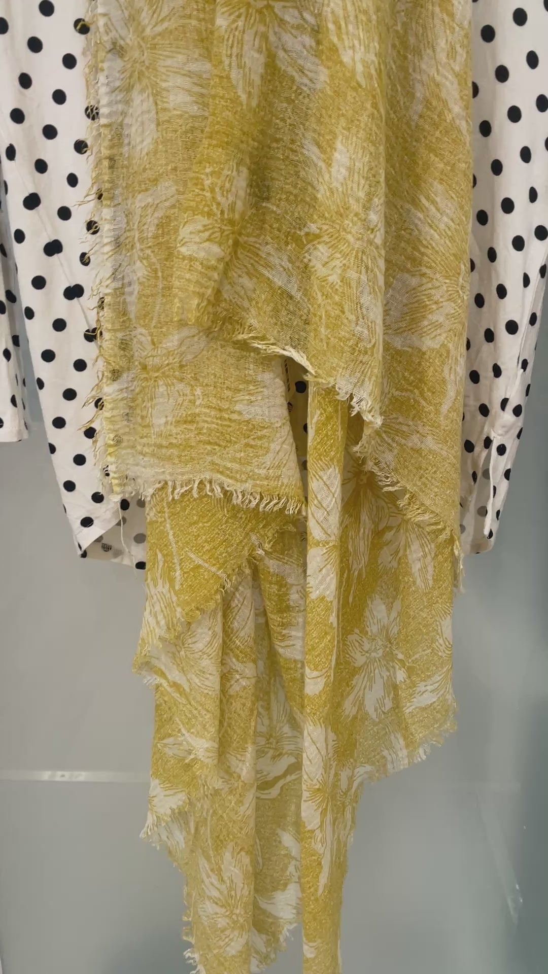 Yellow and Cream Spring Scarf