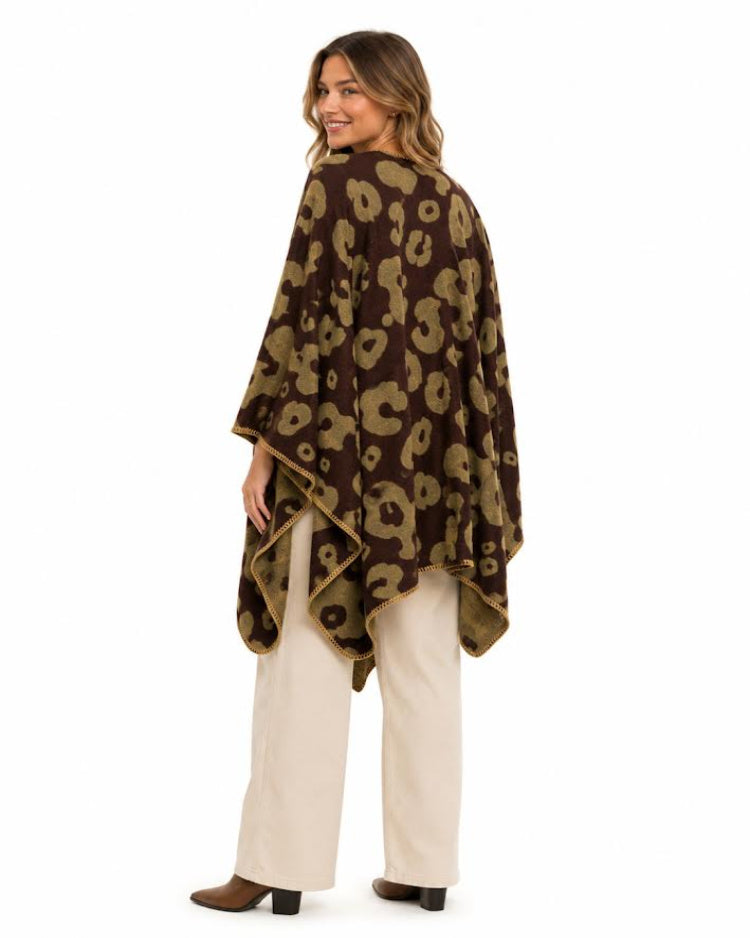 Reversible Cheetah Shawl