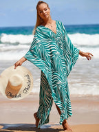 Relaxed Fit Teal Green Kaftan / Moo Moo