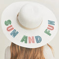 Sun and Fun White Beach Panama Hat