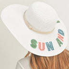 Sun and Fun White Beach Panama Hat