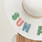 Sun and Fun White Beach Panama Hat