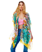 Tropic Kimono - Green, Yellow, Multi