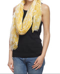 Yellow and Cream Spring Scarf