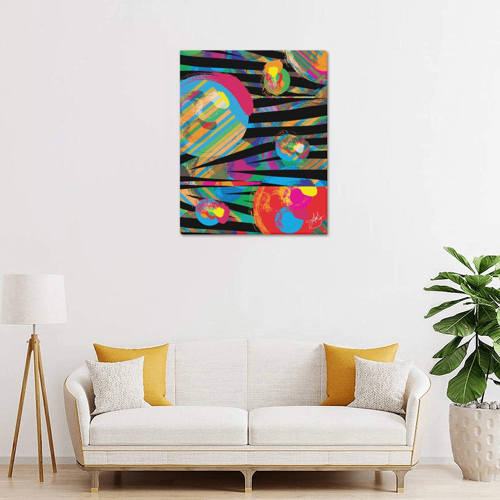(Custom Order) AMMA JO ARTWORK WILD THING OFFICE Canvas Print 16"x20"