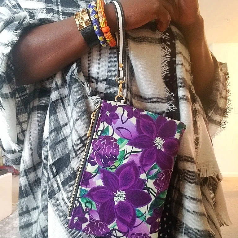 AMMA JO Mulberry Dreams Manhattan Wallet Clutch