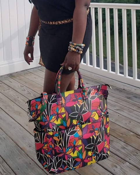 AMMA JO La Fleur Satchel Tote