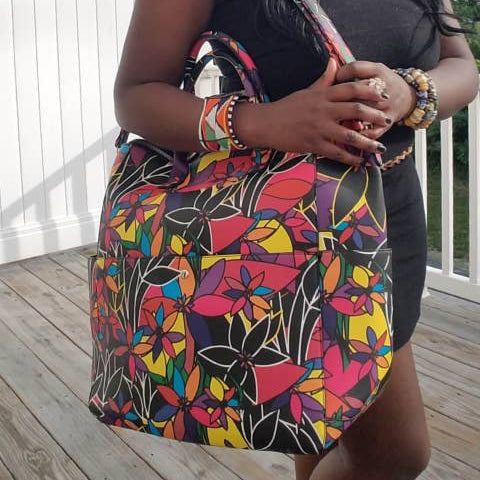 AMMA JO La Fleur Satchel Tote