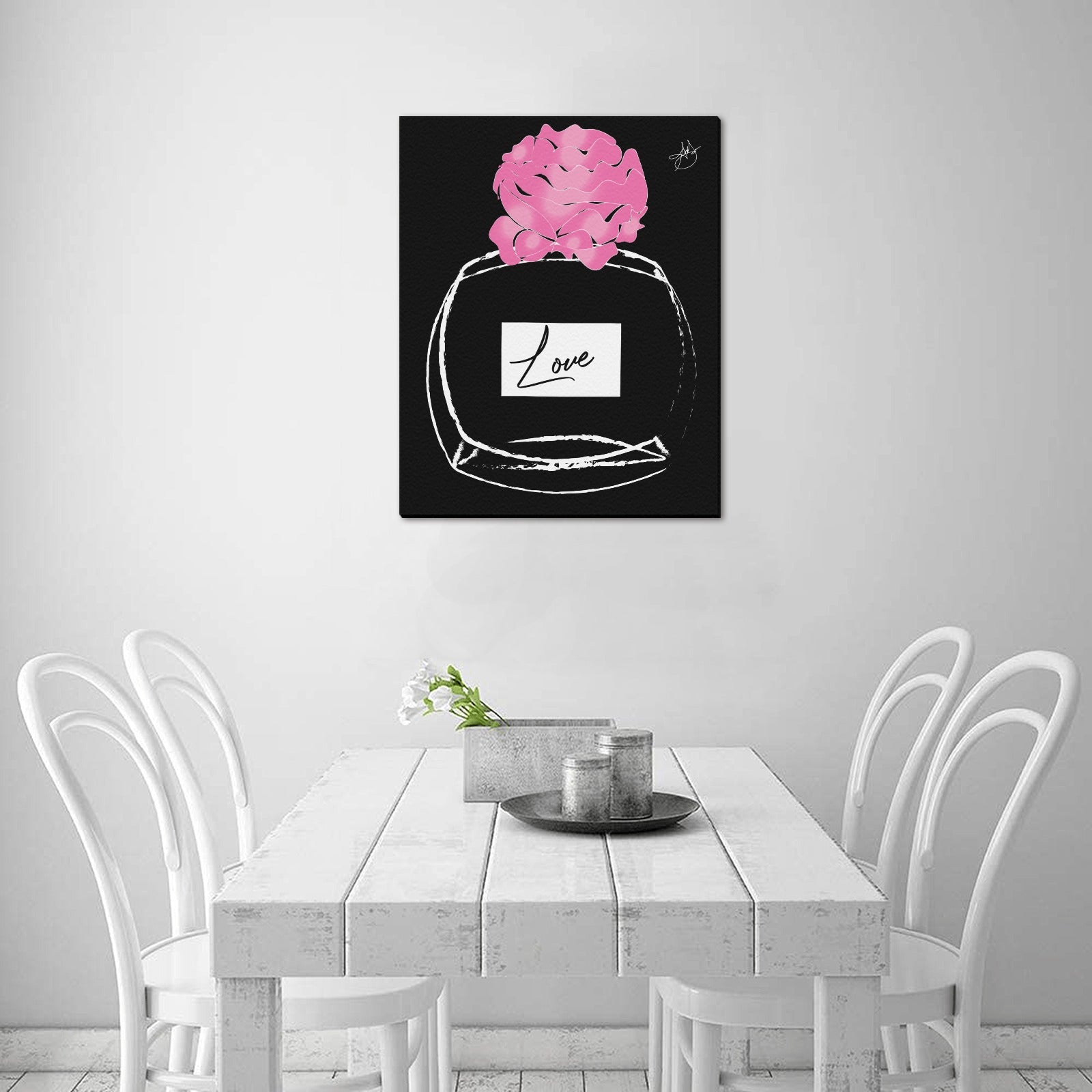 (Custom Order) AMMA JO ARTWORK LOVE ART Office PRINT Frame Canvas Print 16"x20"