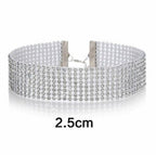 Faux Crystal Bling Rhinestone Choker