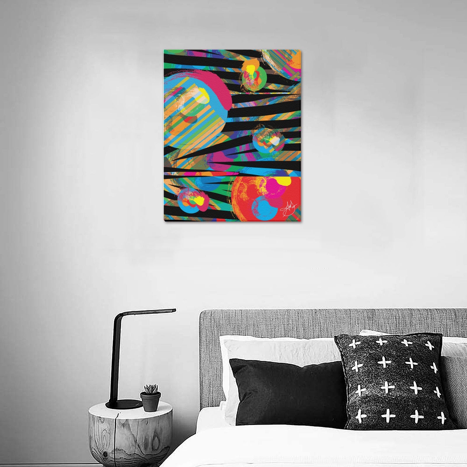 (Custom Order) AMMA JO ARTWORK WILD THING OFFICE Canvas Print 16"x20"