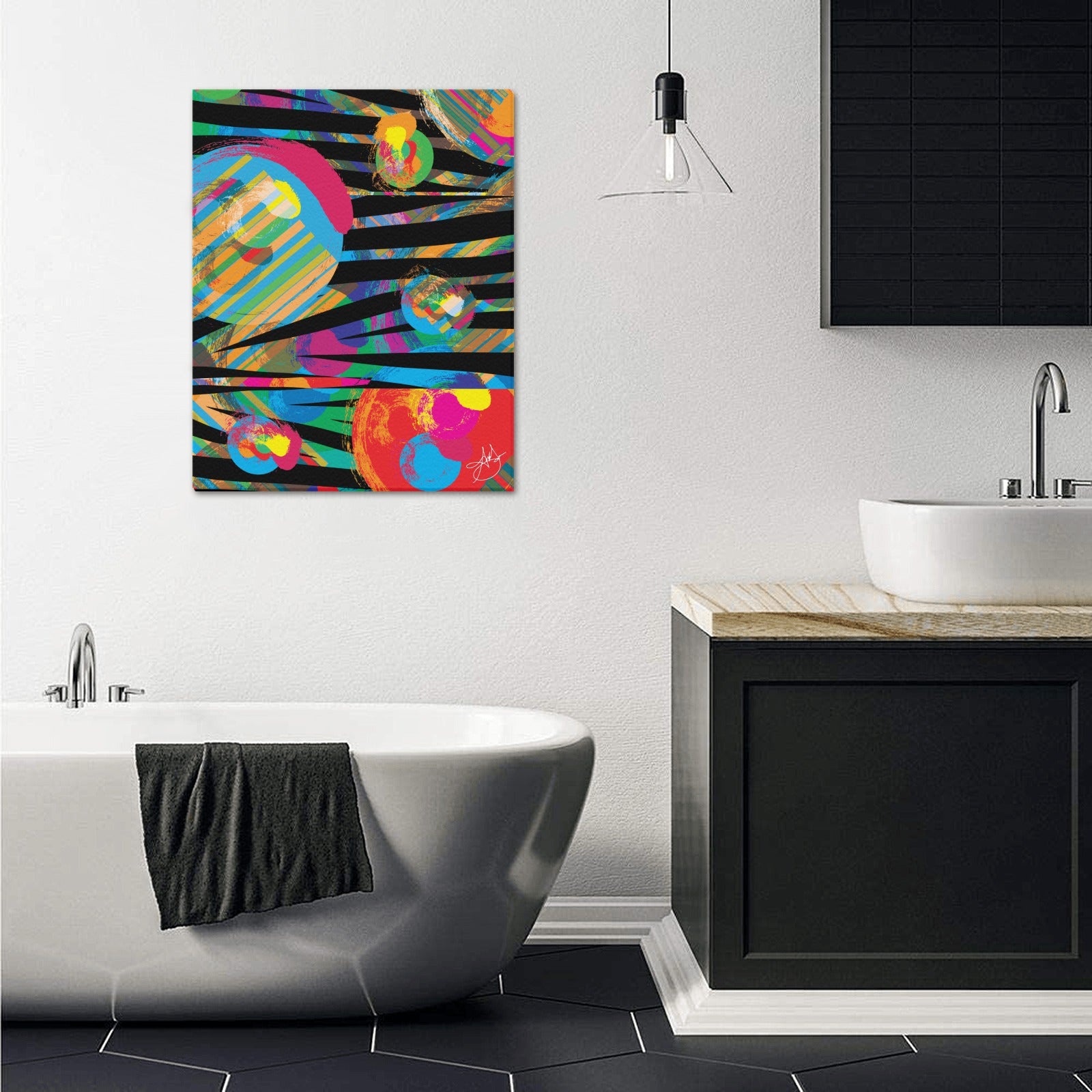 (Custom Order) AMMA JO ARTWORK WILD THING OFFICE Canvas Print 16"x20"
