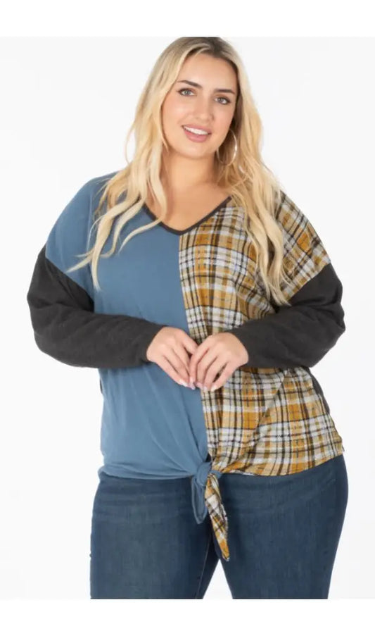 Blue Plaid Fall Shirt