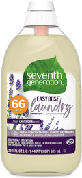 Seventh Generation Laundry Detergent, Ultra Concentrated EasyDose, Fresh Lavender, 23 oz, 66 Loads (Packaging May Vary)