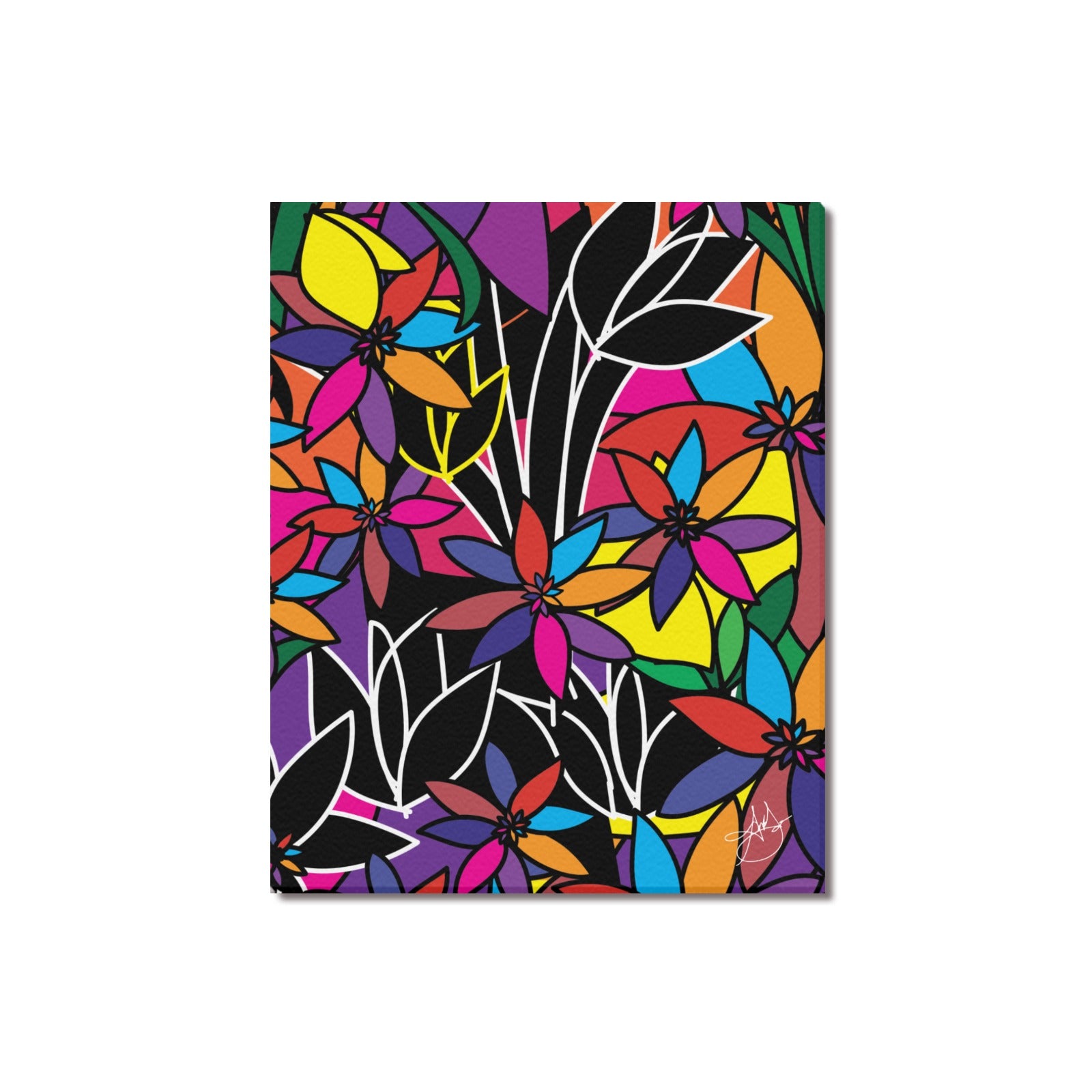 (Custom Order) AMMA JO ARTWORK LA FLEUR OFFICE PRINT Frame Canvas Print 16"x20"