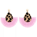 Tassel Animal Print Earrings