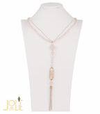 AMMA JO BELLISSIMO Purple Pendant Stone Necklace