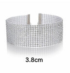 Faux Crystal Bling Rhinestone Choker