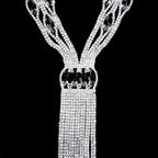 Elegant Sparking Necklace and Earring Jewelry Set