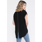 Floral Shirt Top with Subtle Sparkle
