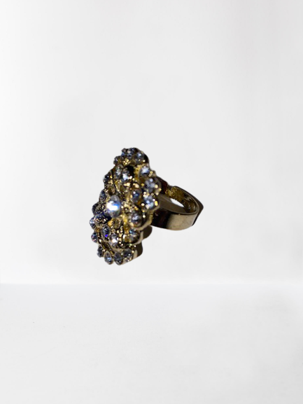 Gold Oval Fall Cocktail Ring