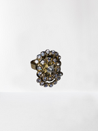 Gold Oval Fall Cocktail Ring