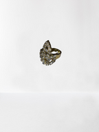 Gold Three Leaf Fall Cocktail Ring