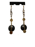 Made in Kenya - Cream and Brown Chandelier Earrings