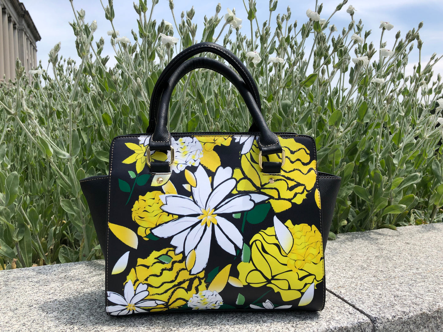 Custom Order AMMA JO Printwork Satchel Bag - Marguerite