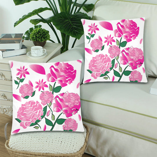 Custom Order - AMMA JO Peony White Pillow Set