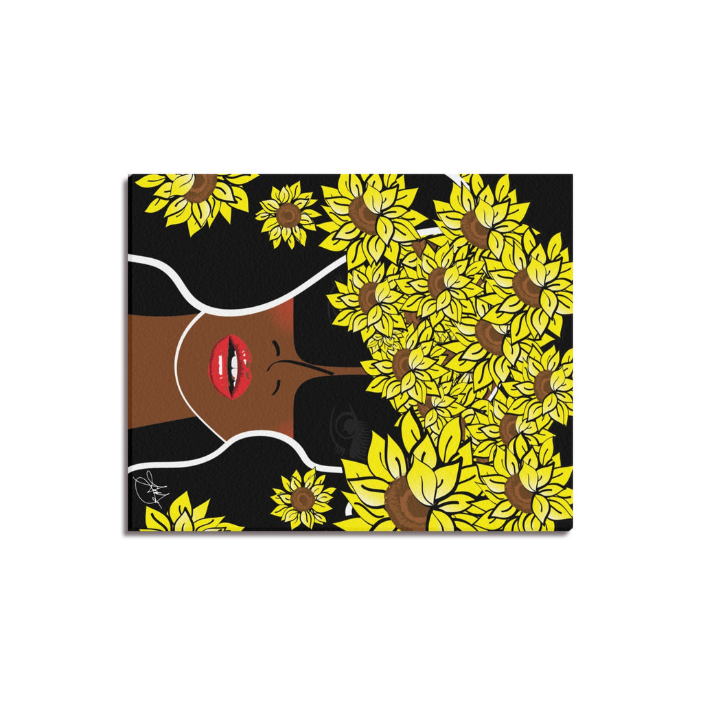 (Custom Order) AMMA JO COCOA SUNFLOWER OFFICE ARTWORK Canvas Print 16"x20"