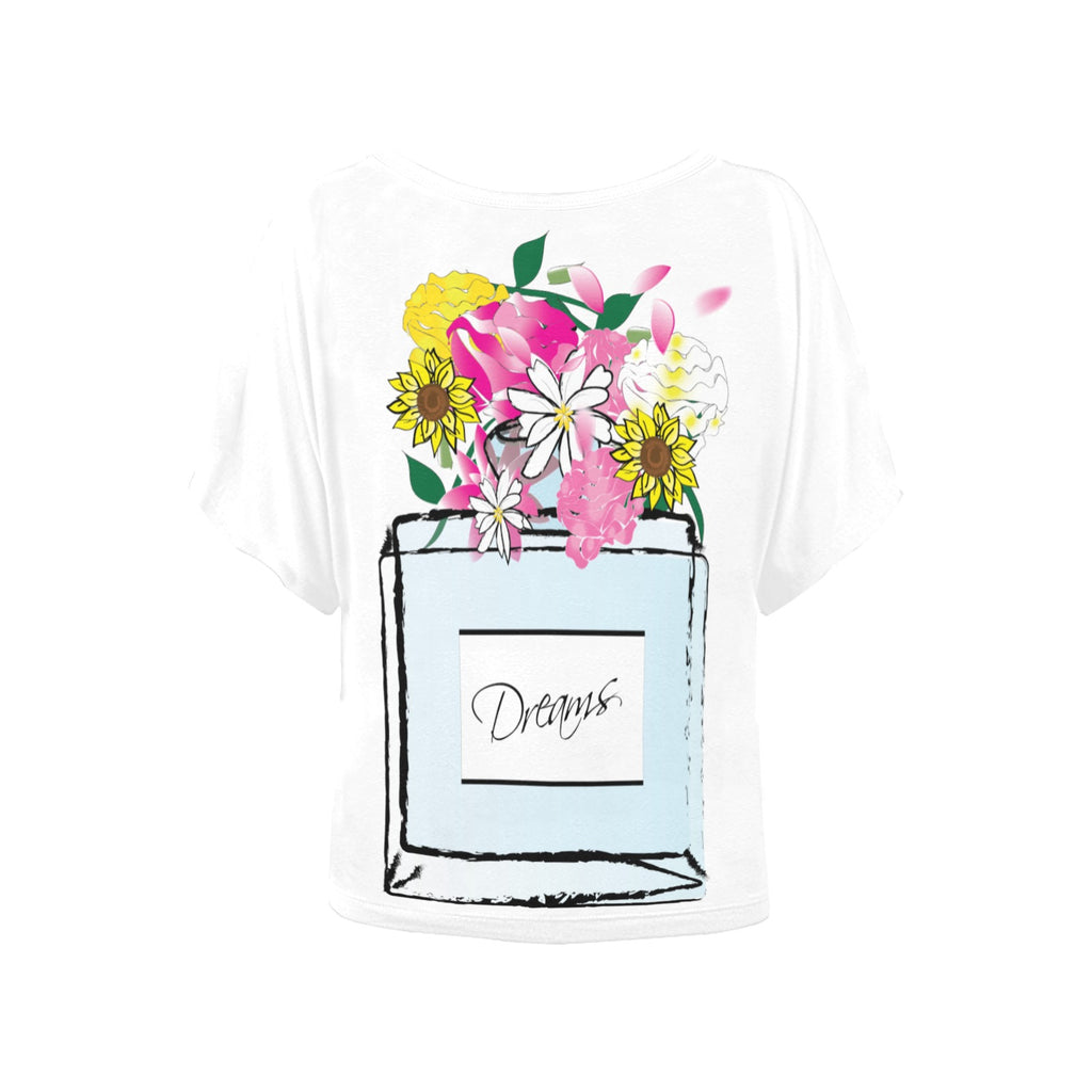 Fashion and Dreams Dolman Top Women's Batwing-Sleeved Blouse T shirt
