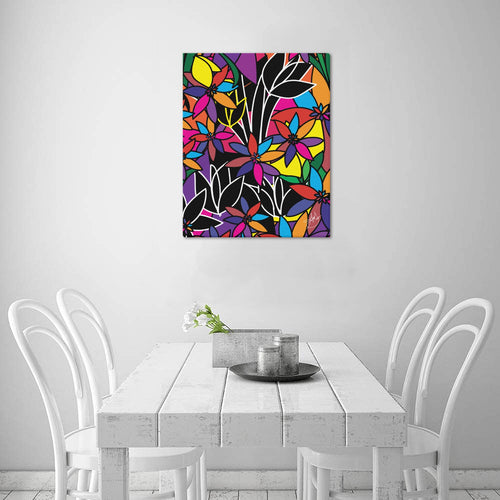 (Custom Order) AMMA JO ARTWORK LA FLEUR OFFICE PRINT Frame Canvas Print 16"x20"
