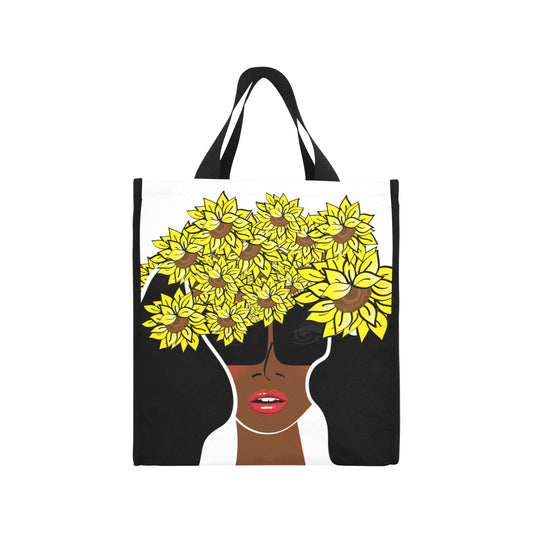 Custom Order AMMA JO Cocoa Sunflower Tote Picnic Tote Bag