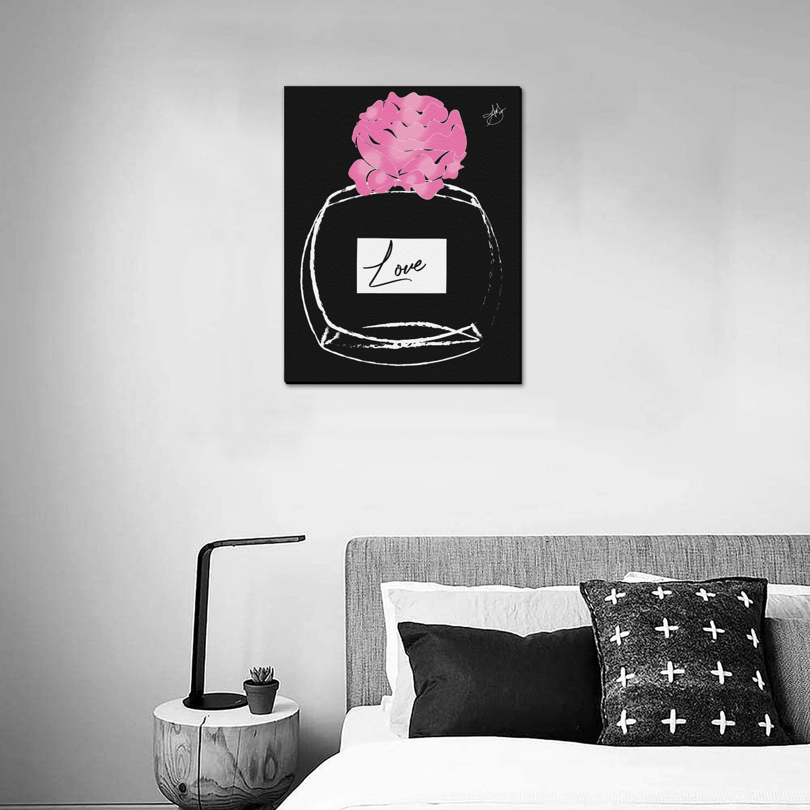 (Custom Order) AMMA JO ARTWORK LOVE ART Office PRINT Frame Canvas Print 16"x20"